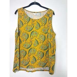 SFERA Basic Paisley Gold Tank Top XL